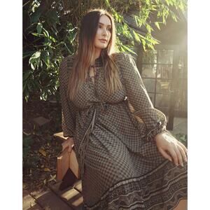 Doen Midi Dress in Earthy Tones